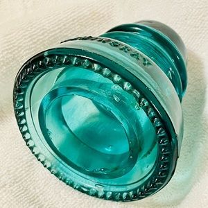 HEMINGRAY, No. 40 Hoopskirt Railroad Glass Insulator.